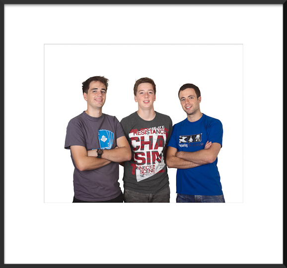 Steven, Sander en Jasper Polak.<br/>Oktober 2011